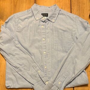 PLACE Sky Blue Casual Button Down Shirt Size 16
